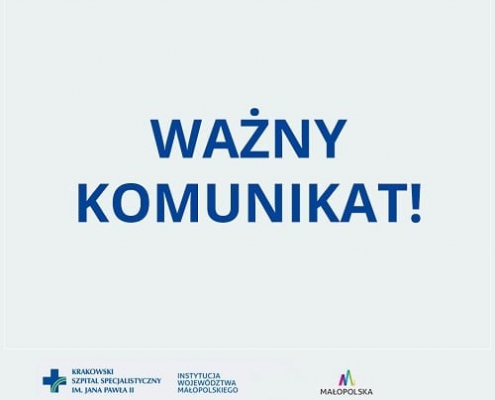 Grafika Ważny Komunikat