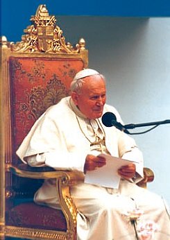 Kolorowe zdjęcie Jana Pawła II