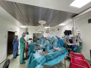 Sala zabiegowa podczas retransplantacji serca