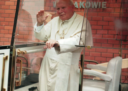 Kolorowe zdjęcie Jana Pawła II, papieża