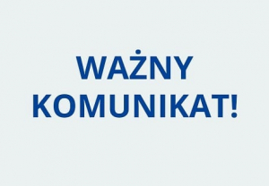 Grafika - Ważny komunikat