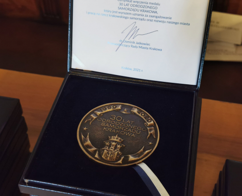 Medal 30 lat Odrodzonego Samorzadu Krakowa