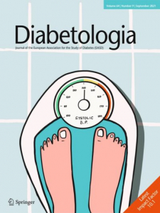 Kolorowa okładka magazynu Diabetologia