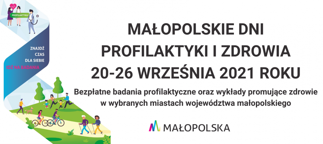 Baner kolorowy Małopolskie dni profilaktyki i zdrowia 