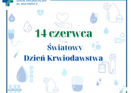 Światowy Dzień Krwiodawstwa grafika związana z oddawaniem krwi