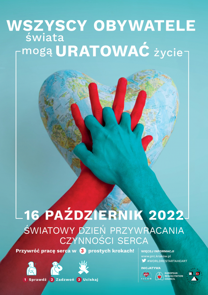 Plakat Europejskiego Dnia Przywracania Czynności Serca
