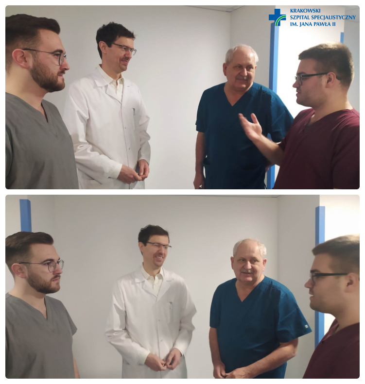 Studenci wraz z opiekunami