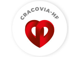 Czerwone serce logo CRACOVIA-HF