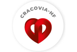 Czerwone serce logo CRACOVIA-HF