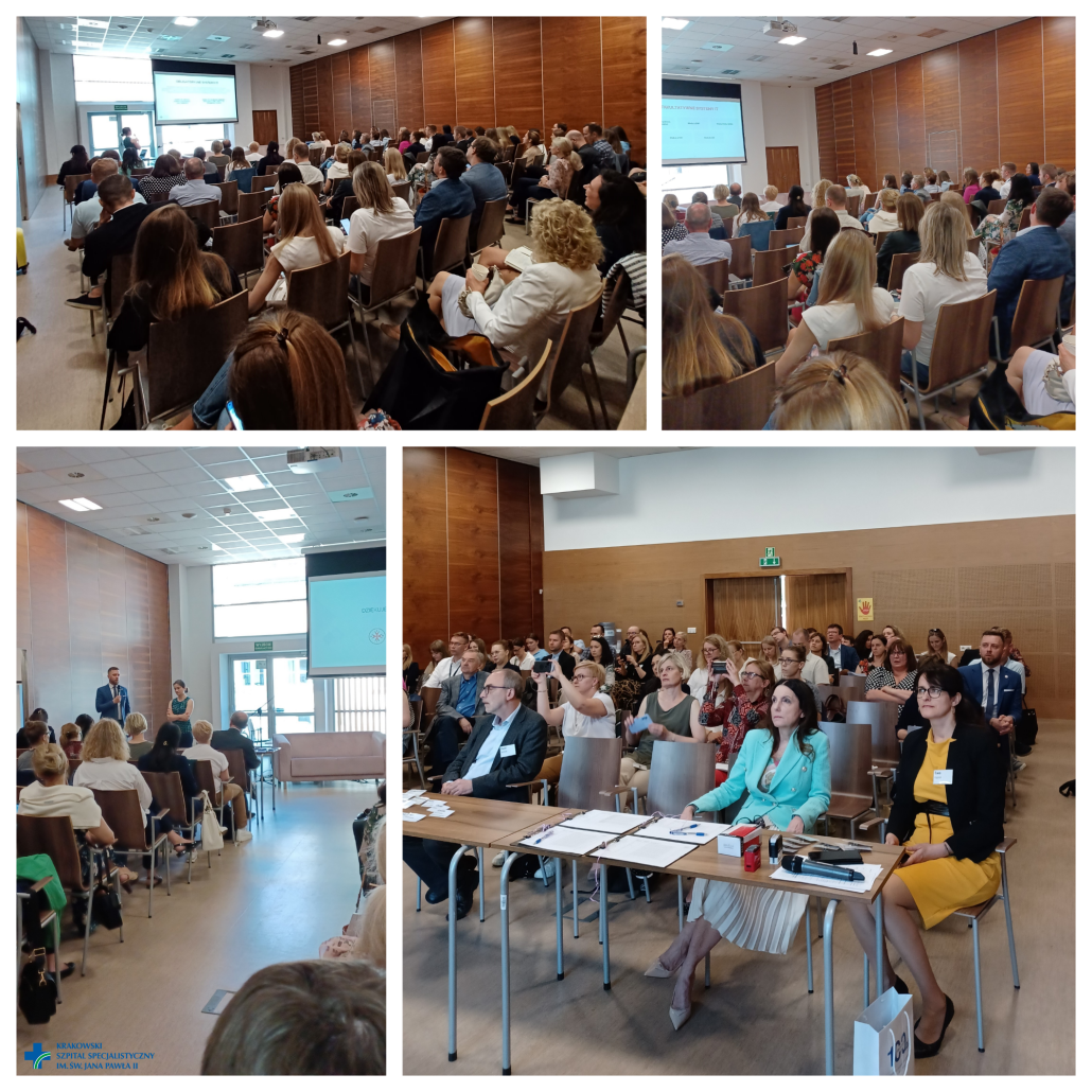 Kolaż 4 zdjęć z konferencji