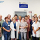 Zdjęcie grupowe personalu oddziału neurologii dziecięcej.