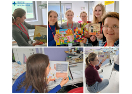 Kolaż zdjęć wolontariuszy Fundacji Zaczytani.