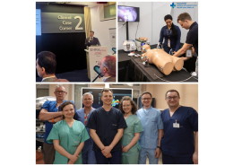 Kolaż trzech kolorowych zdjęć personelu Oddziału Klinicznego Elektrokardiologii