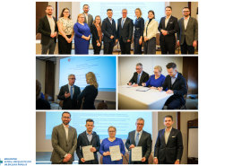 Kolaż kolorowych zdjęć uczestników spotkania klubu 30 PTK.