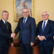 Piotr Ćwik, Grzegorz Fitas, Józef Gawron na kolorowym zdjęciu.