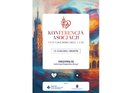 Grafika informująca o konferencji dotyczącej niewydolności serca.