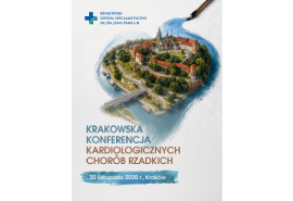 Grafika informująca o konferencji chorób rzadkich.