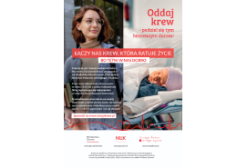 Grafika informująca o dawstwie krwi